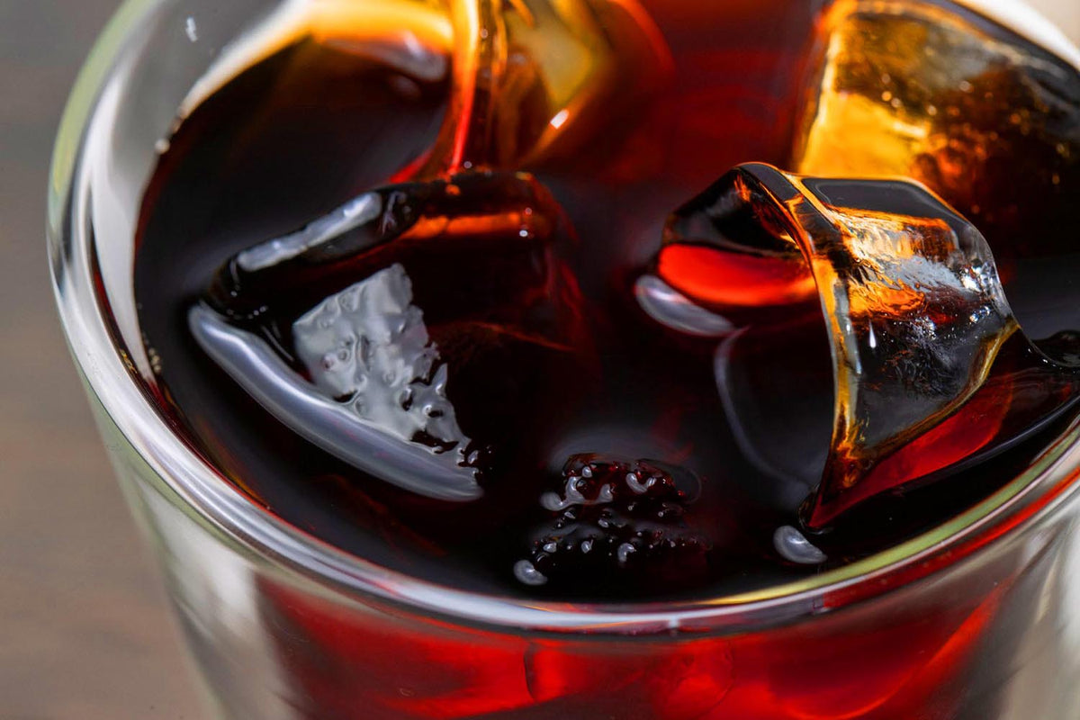 close up of cold brew in cup